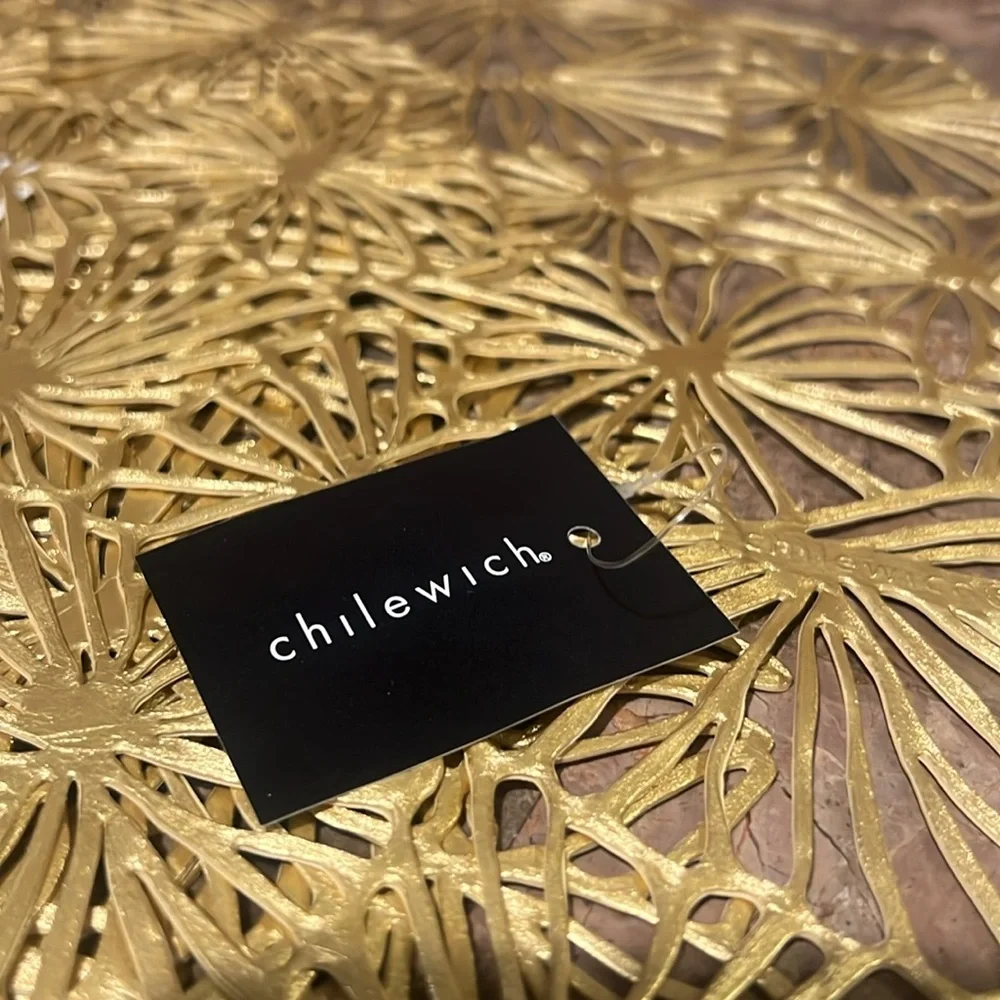 Chilewich Set/4 Daisy Gilded Placemats